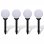 VidaXL Lampes d'allée de jardin 4 pcs LED 15 cm avec piquet