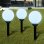 VidaXL Lampes d'allée de jardin 3 pcs LED 20 cm avec piquet