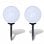 VidaXL Pack 2 Lámparas Solares LED para Jardín 30cm Blanco Frío