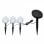 VidaXL Confezione da 3 Lampadari a Sfera da Giardino a LED con Pannello Solare