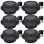 VidaXL Pack de 6 Spots Solaires LED pour Extérieur Noir