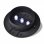VidaXL Pack de 6 Spots Solaires LED pour Extérieur Noir