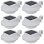 VidaXL Pack 6 Focos Solares para Exterior Blanco
