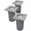 VidaXL Pack 3 Focos LED Empotrables para Jardín GU10 Gris