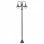 VidaXL Lampada da Giardino 3xE27 220cm Bronzo