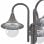 VidaXL Lampada da Giardino 3xE27 220cm Bronzo