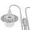 VidaXL Farola de Jardín 2xE27 220cm Blanco