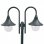 VidaXL Lampe de Jardin 2xE27 220cm Vert Foncé