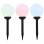 VidaXL Pack 3 Lámparas Solares LED RGB Esféricas para Jardín 20cm