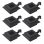 VidaXL Confezione da 6 Faretti Solari LED per Esterno 12 cm Nero