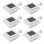 VidaXL Pack de 6 Spots Solaires LED pour Extérieur 12cm