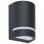 VidaXL Pack de 2 Appliques Extérieures Semi-Circulaires GU10 Noir