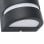 VidaXL Pack de 2 Appliques Extérieures Semi-Circulaires GU10 Noir
