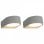 VidaXL Pack 2 Lámparas de Pared Redondas para Exterior 11W Blanca