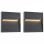 VidaXL Pack de 2 Appliques Extérieures LED 3W Blanc Chaud