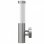 VidaXL Confezione da 2 Lampade da Parete per Esterni Cilindro in Acciaio Inox 60W E27