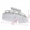 VidaXL Plafonnier Spots Ellipsoïdaux 6xE14 Chrome