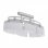 VidaXL Plafonnier Ellipsoïdal Abat-jour en Verre 6xE14 Argent 2 Unités