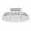 VidaXL Plafonnier Ellipsoïdal Abat-jour en Verre 6xE14 Argent 2 Unités