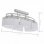 VidaXL Plafonnier Ellipsoïdal Abat-jour en Verre 6xE14 Argent 2 Unités