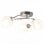 VidaXL Plafonnier Abat-jour en Verre 3xG9 Argent