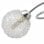 VidaXL Plafonnier Abat-jour en Verre 3xG9 Argent