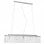 VidaXL Plafonnier Perles de Verre 5xE14 104cm Argent