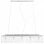 VidaXL Plafonnier Perles de Verre 5xE14 104cm Argent