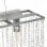 VidaXL Plafonnier Perles de Verre 5xE14 104cm Argent