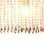 VidaXL Plafonnier Perles de Verre 5xE14 104cm Argent