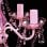 VidaXL Kronleuchter 5xE14 Rosa
