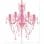 VidaXL Kronleuchter 5xE14 Rosa