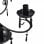 Lampadario VidaXL 6xE14 Nero
