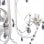 VidaXL Lampe Lustre en Cristal 3xE14 Blanc 2 Unités