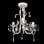 VidaXL Lampe Lustre en Cristal 3xE14 Blanc 2 Unités