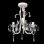 VidaXL Lampe Lustre en Cristal 3xE14 Blanc 4 Unités