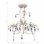 VidaXL Lampe Lustre en Cristal 3xE14 Blanc 4 Unités
