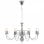 VidaXL Lustre Classique 8xE14 Argent