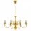 VidaXL Lustre Suspension 8xE14 Doré
