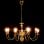 VidaXL Lustre Suspension 8xE14 Doré