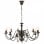 VidaXL Lustre Suspension 12xE14 Noir Vintage