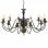 VidaXL Lustre Suspension 12xE14 Noir Vintage