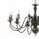 VidaXL Lustre Suspension 12xE14 Noir Vintage