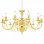 VidaXL Lustre Suspension 12xE14 Doré