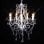 Lustre vidaXL 5xE14 Cristal Chandelier 2800 Perles Métal Design Classique