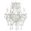 Lustre vidaXL 5xE14 Cristal Chandelier 2800 Perles Métal Design Classique