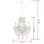 Lustre vidaXL 5xE14 Cristal Chandelier 2800 Perles Métal Design Classique
