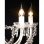 VidaXL Lampadario 1600 Cristalli 12xE14 Bianco/Cromo