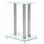 VidaXL Set de 2 Soportes para Altavoz Cristal Transparente/Plata