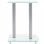 VidaXL Set de 2 Soportes para Altavoz Cristal Transparente/Plata